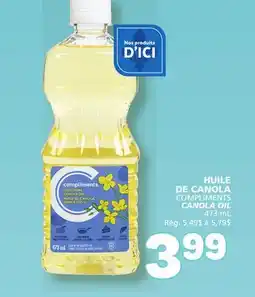 Marché Bonichoix COMPLIMENTS CANOLA OIL offer