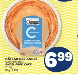 Marché Bonichoix COMPLIMENTS ANGEL FOOD CAKE offer