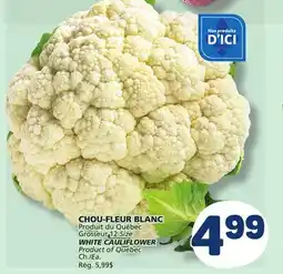 Marché Bonichoix WHITE CAULIFLOWER offer