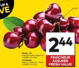 Giant Tiger 1 lb cherries offer