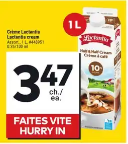Giant Tiger Crème Lactantia Lactantia cream offer