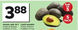 Giant Tiger 5 pack avocados offer