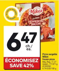 Giant Tiger Mikes frozen pizza offer