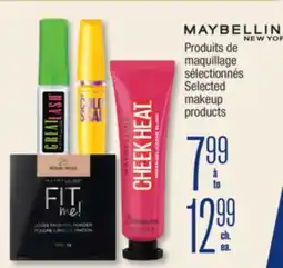 Jean Coutu MAYBELLINE NEW YORK Selected makeup products offer
