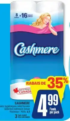 Jean Coutu CASHMERE Selected bathroom tissue offer
