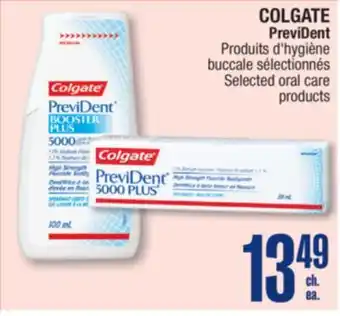 Jean Coutu COLGATE PreviDent Selected oral care products offer