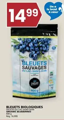 Rachelle-Bery Grocery DELICES DU LAC SAINT-JEAN ORGANIC BLUEBERRIES offer
