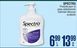 Jean Coutu SPECTRO Selected skincare products offer