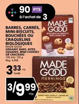 Rachelle-Bery Grocery MADE GOOD ORGANIC BARS, BITES, SQUARES, MINI-COOKIES OR CRACKERS offer