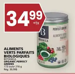 Rachelle-Bery Grocery BOTANICA ORGANIC PERFECT GREENS offer