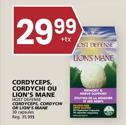 Rachelle-Bery Grocery HOST DEFENSE CORDYCEPS, CORDYCHI OR LION'S MANE offer