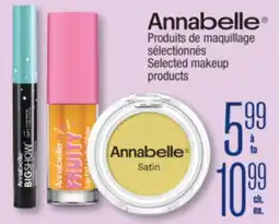 Jean Coutu Annabelle Selected makeup products offer