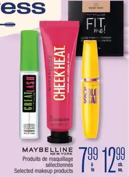 Jean Coutu MAYBELLINE NEW YORK Selected makeup products offer