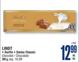 Jean Coutu LINDT Surfin, Swiss Classic Chocolate offer