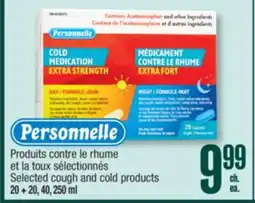 Jean Coutu PERSONNELLE Selected cough and cold products offer