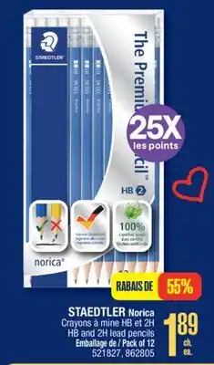 Jean Coutu STAEDTLER Norica HB and 2H lead pencils offer