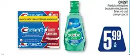 Jean Coutu CREST Selected oral care products offer