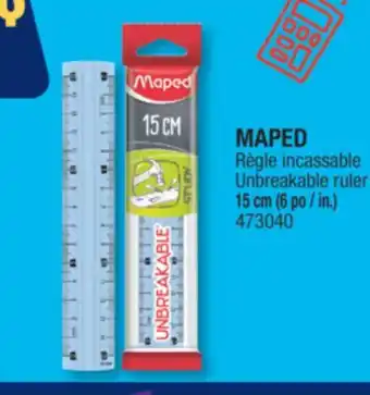 Jean Coutu MAPED Unbreakable ruler offer