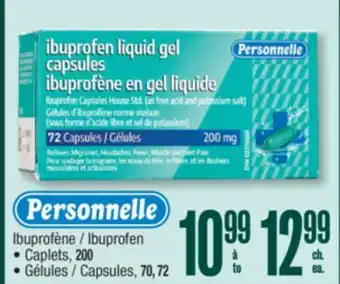 Jean Coutu PERSONNELLE Ibuprofen offer