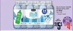 Jean Coutu Natural spring water offer
