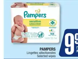 Jean Coutu PAMPERS Selected wipes offer