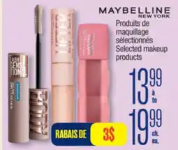 Jean Coutu MAYBELLINE NEW YORK Selected makeup products offer