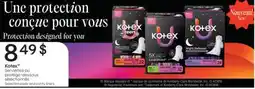 Jean Coutu Kotex Selected pads and panty liners offer