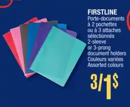 Jean Coutu 2-sleeve or 3-prong document holders Couleurs variées offer