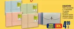 Jean Coutu EQUATION 13-pocket portfolios offer
