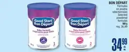 Jean Coutu BON DÉPART Selected powdered formulas offer