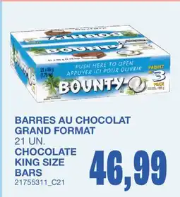 Wholesale Club BARRES AU CHOCOLAT GRAND FORMAT offer