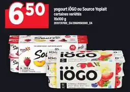 Maxi YOGOURT IÖGO OU SOURCE YOPLAIT, 16 × offer