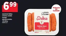 Maxi SAUCISSES DALISA | SAUSAGE, 375/450 G offer