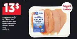 Maxi ESCALOPE DE POULET PC MENU BLEU | CHICKEN BREAST CUTLET offer