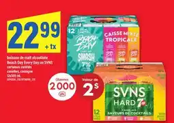 Maxi BOISSON DE MALT ALCOOLISÉE BEACH DAY EVERY DAY OU SVNS, 12 × offer
