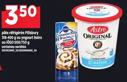 Maxi PÂTE RÉFRIGÉRÉE PILLSBURY, 318-400 G OU YOGOURT ASTRO OU IÖGO, 650/750 G offer
