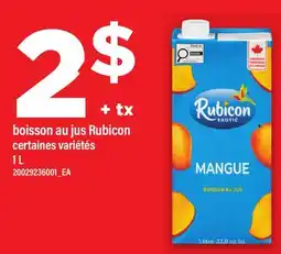 Maxi BOISSON AU JUS RUBICON offer