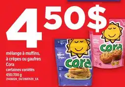 Maxi MÉLANGE À MUFFINS, À CRÊPES OU GAUFRES CORA, 450/700 G offer