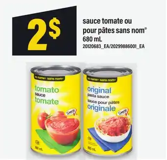 Maxi SAUCE TOMATE OU POUR PÂTES SANS NOM offer
