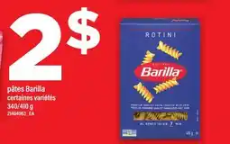 Maxi PÂTES BARILLA, 340/410 G offer