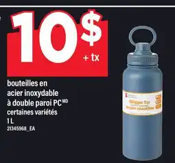 Maxi BOUTEILLES EN ACIER INOXYDABLE À DOUBLE PAROI PC offer