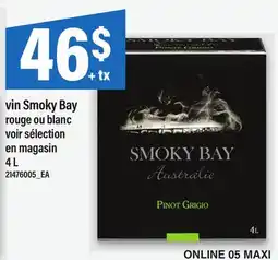 Maxi VIN SMOKY BAY ROUGE OU BLANC offer