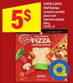 Maxi CROÛTE À PIZZA CHEF DUMAS | PIZZA CRUST offer