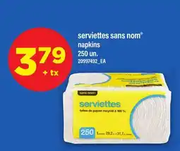 Maxi SERVIETTES SANS NOM | NAPKINS, 250 UN offer