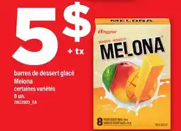 Maxi BARRES DE DESSERT GLACÉ MELONA, 8 UN offer