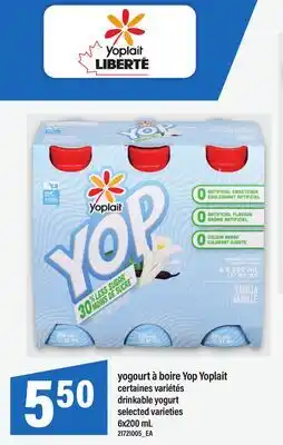 Maxi YOGOURT À BOIRE YOP YOPLAIT | DRINKABLE YOGURT offer