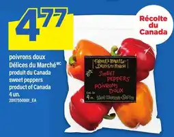 Maxi POIVRONS DOUX DÉLICES DU MARCHÉ | SWEET PEPPERS, 4 UN offer