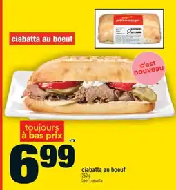 Super C ciabatta au boeuf | beef ciabatta offer