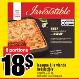 Super C lasagne à la viande Irresistible offer