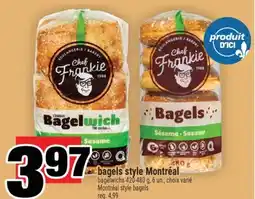 Super C bagelwichs 420-480 g, 6 un., choix varié style bagels Montréal offer